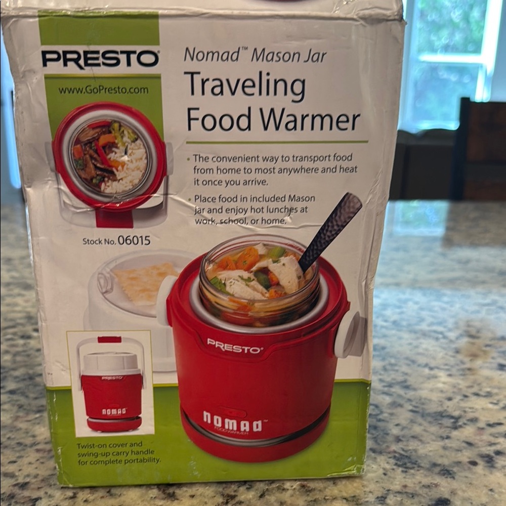 Red Nomad Mason Jar Traveling Food Warmer